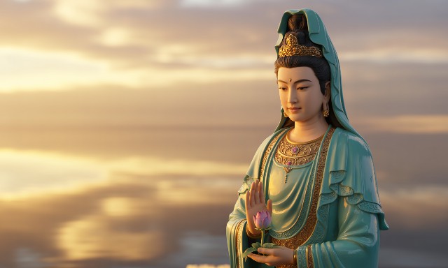 觀世音菩薩本尊法觀想圖法相